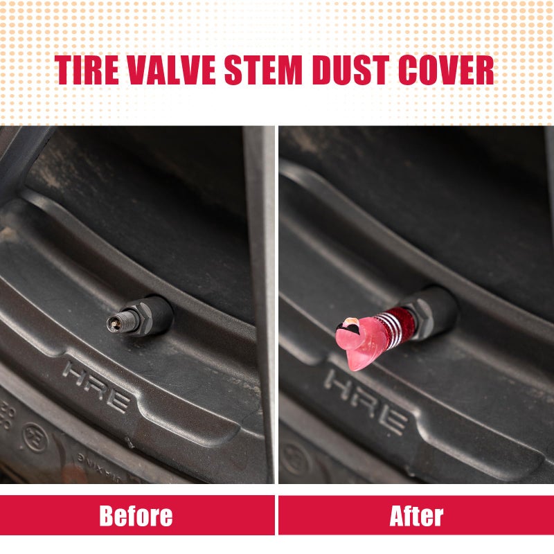 Rislobx 4Pcs Tire Valve Stem Cap Cover for Car SUV Truck, Valve Cover with Funny Duck Sunglasses, Decorative Tire Valve Caps Wheel Accessories (Red Sunglasses Duck) - Image 3